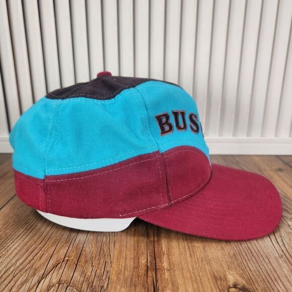 VTG Busch Gardens Sea World Snapback Hat Cap Color Block 90s Canvas Park Novelty - Picture 4 of 11